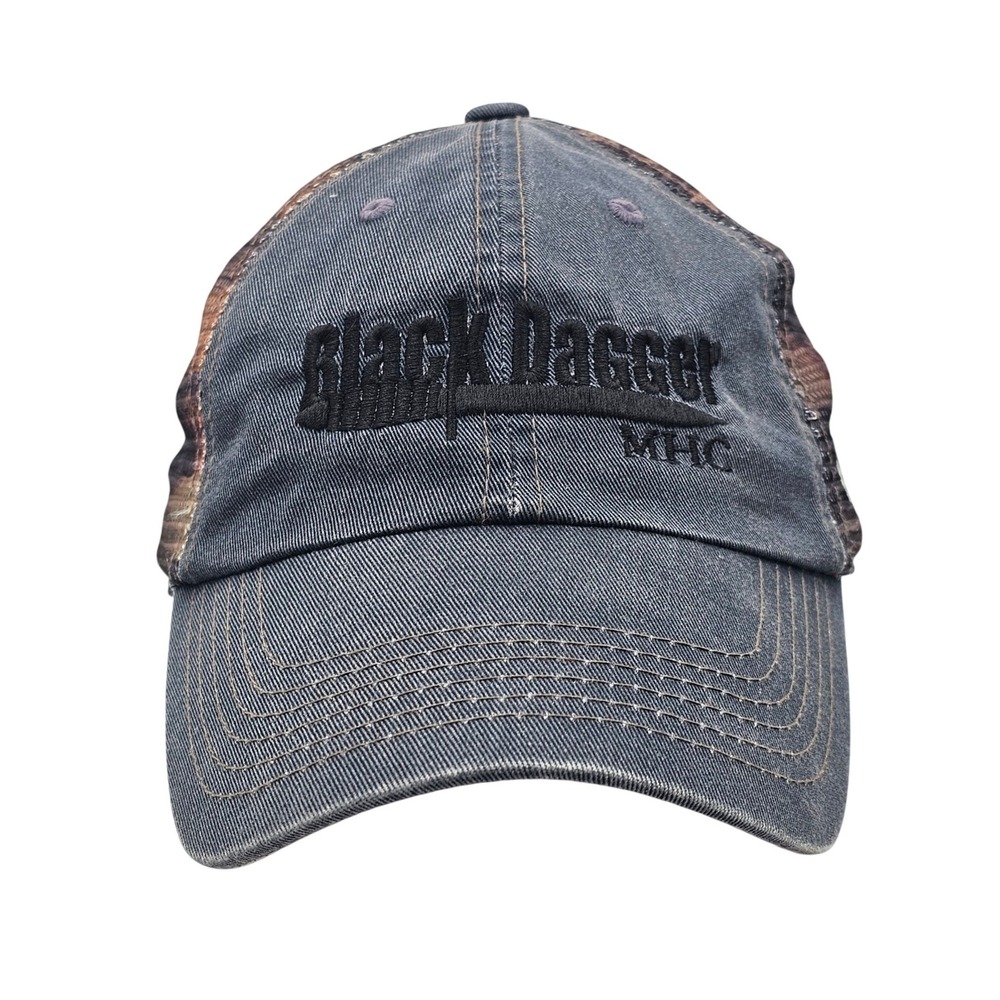 Top of the World Black Dagger MHC Hat USA Flag Mesh Snapback Veteran Trucker Cap
